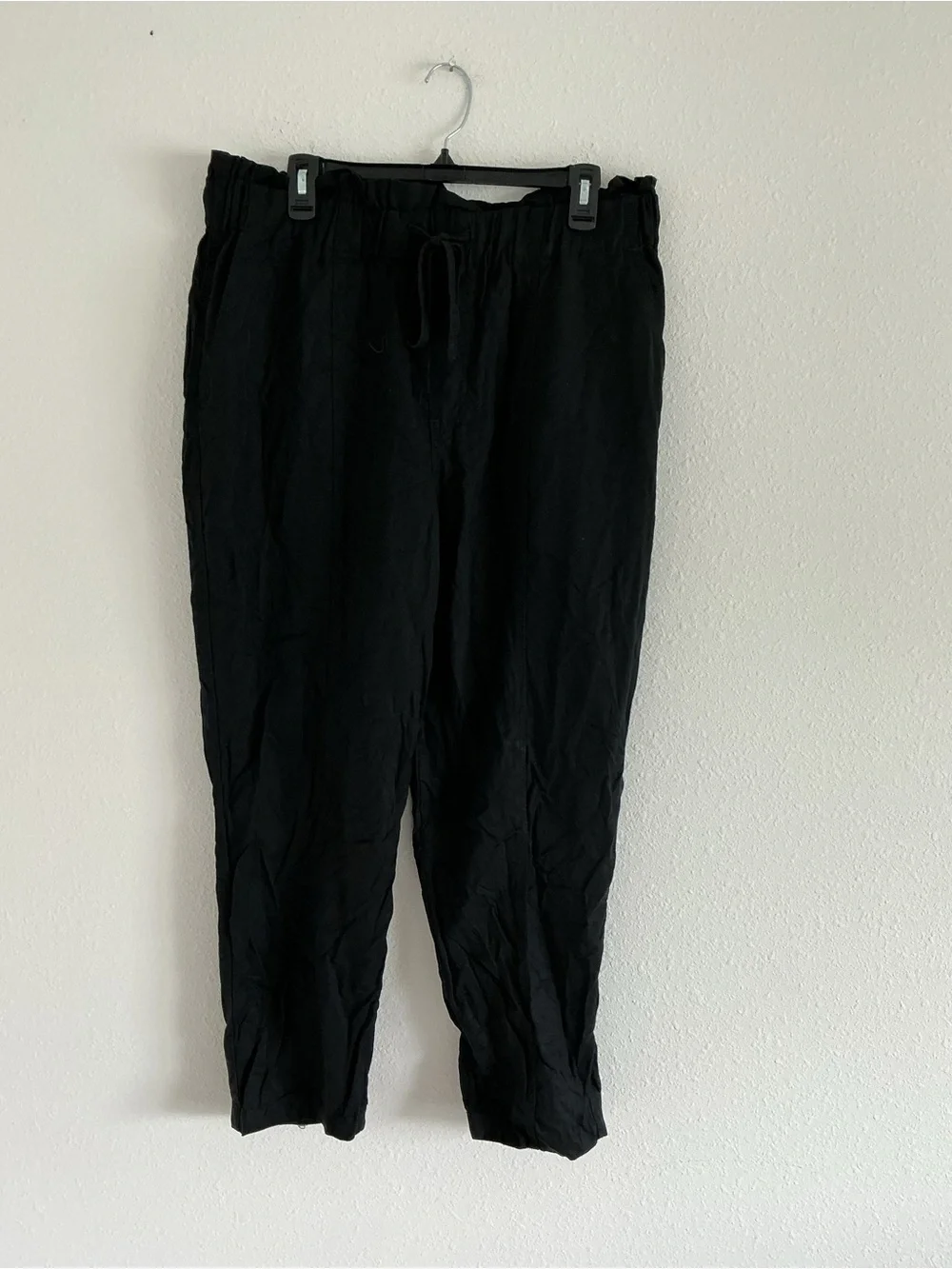 a new day Black Elastic-Waist Casual Jogger Pants